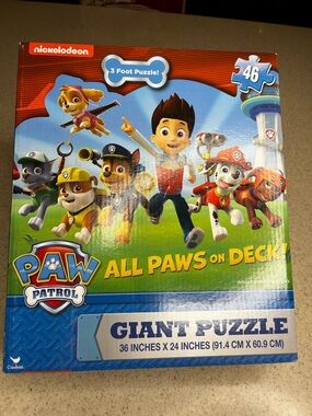 NEW Paw Patrol Giant Puzzle - Blue/Red/Green ALL PAWS ON DECK